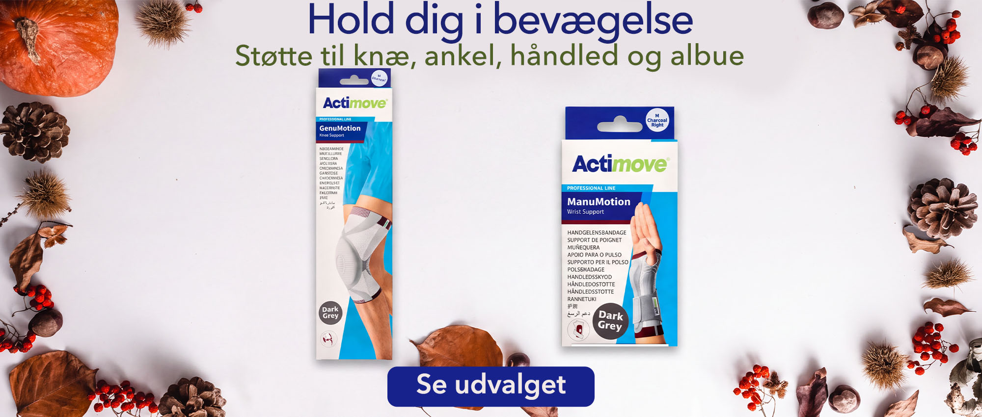 activemove - hold dig I bevaegelse - stoette til knae, ankel, haandled og albue